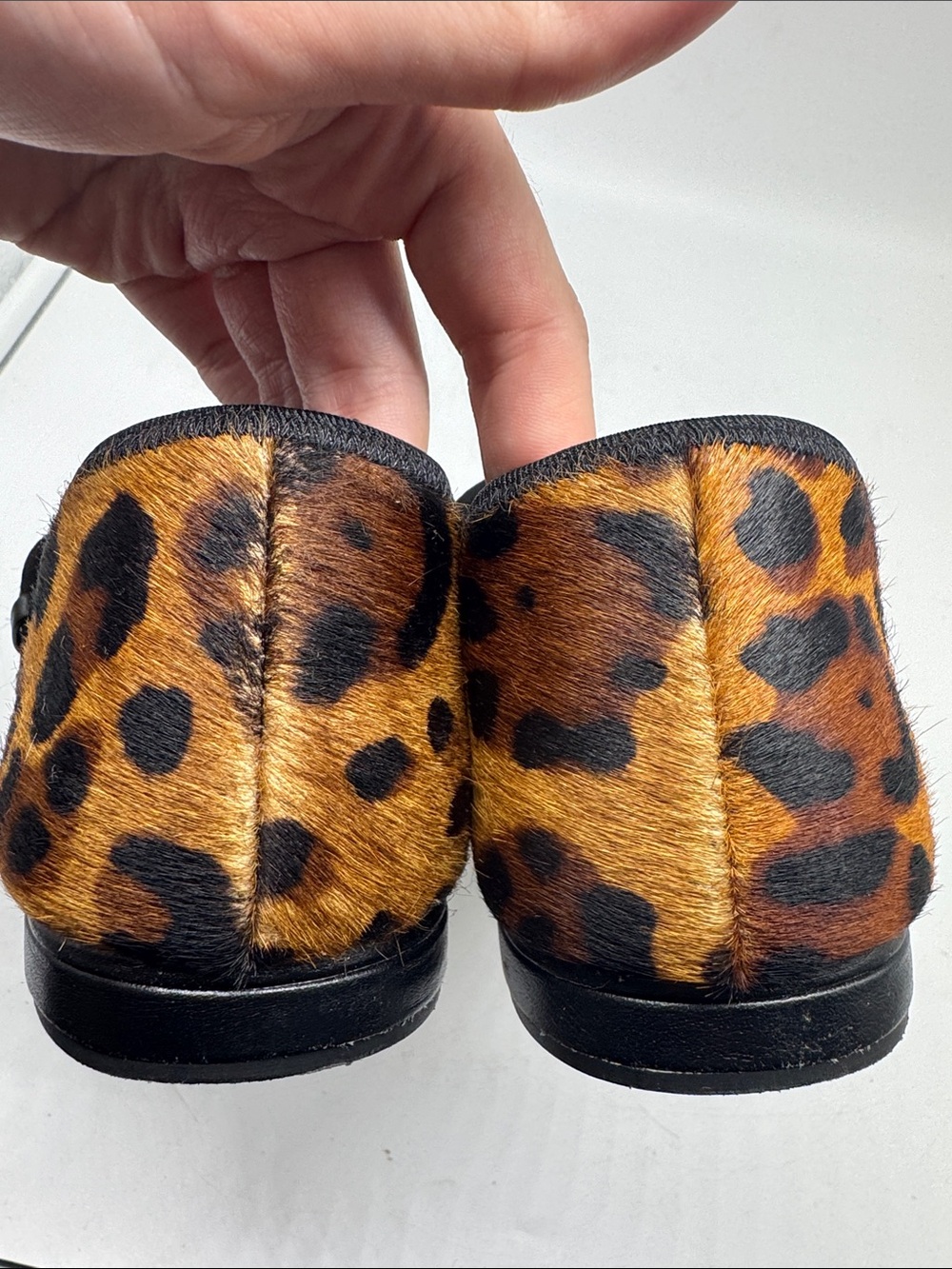 Anthropologie Maeve Leopard Mary Jane Flats Size 40 - Picture 10 of 13